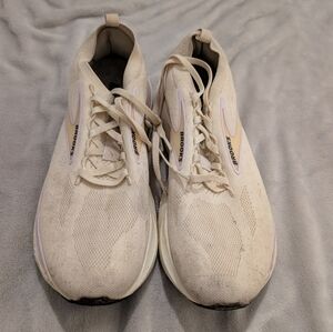 Brooks Glycerin Stealthfit GTS 21 Women 9.5 Shoes beige Sneaker Gym